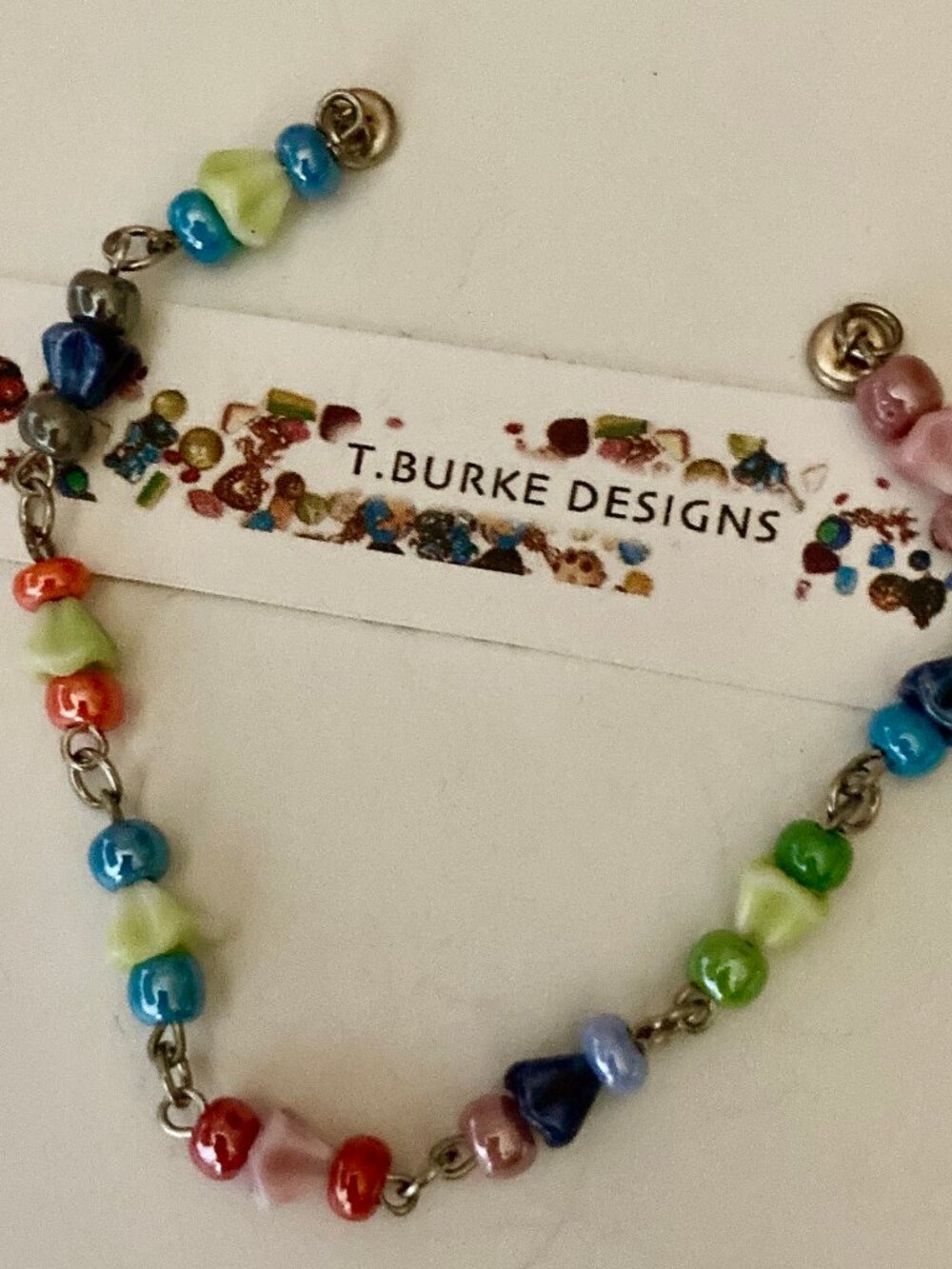 ONE OF A KIND MAGNETIC CLASP BRACELET-MADE IN USA BY T. BURKE DESIGNS